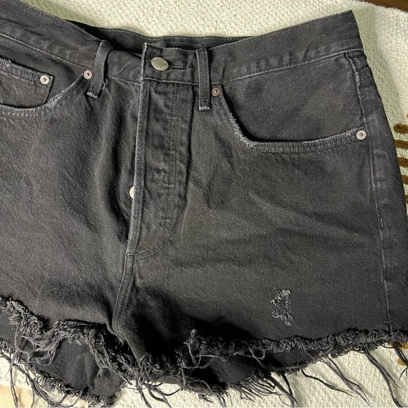 ARITZIA DENIM FORUM THE YOKO SHORT BLACK SIZE 30 - Picture 3 of 8